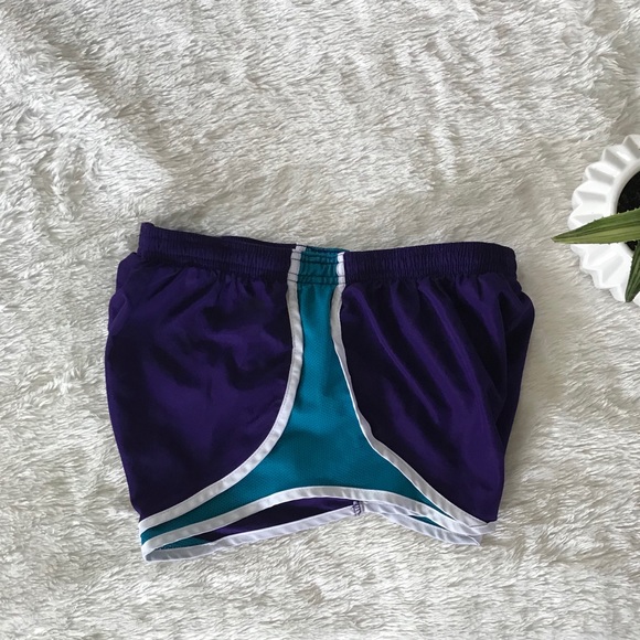 Soffe Running Shorts Small Purple & Teal - Picture 2 of 2